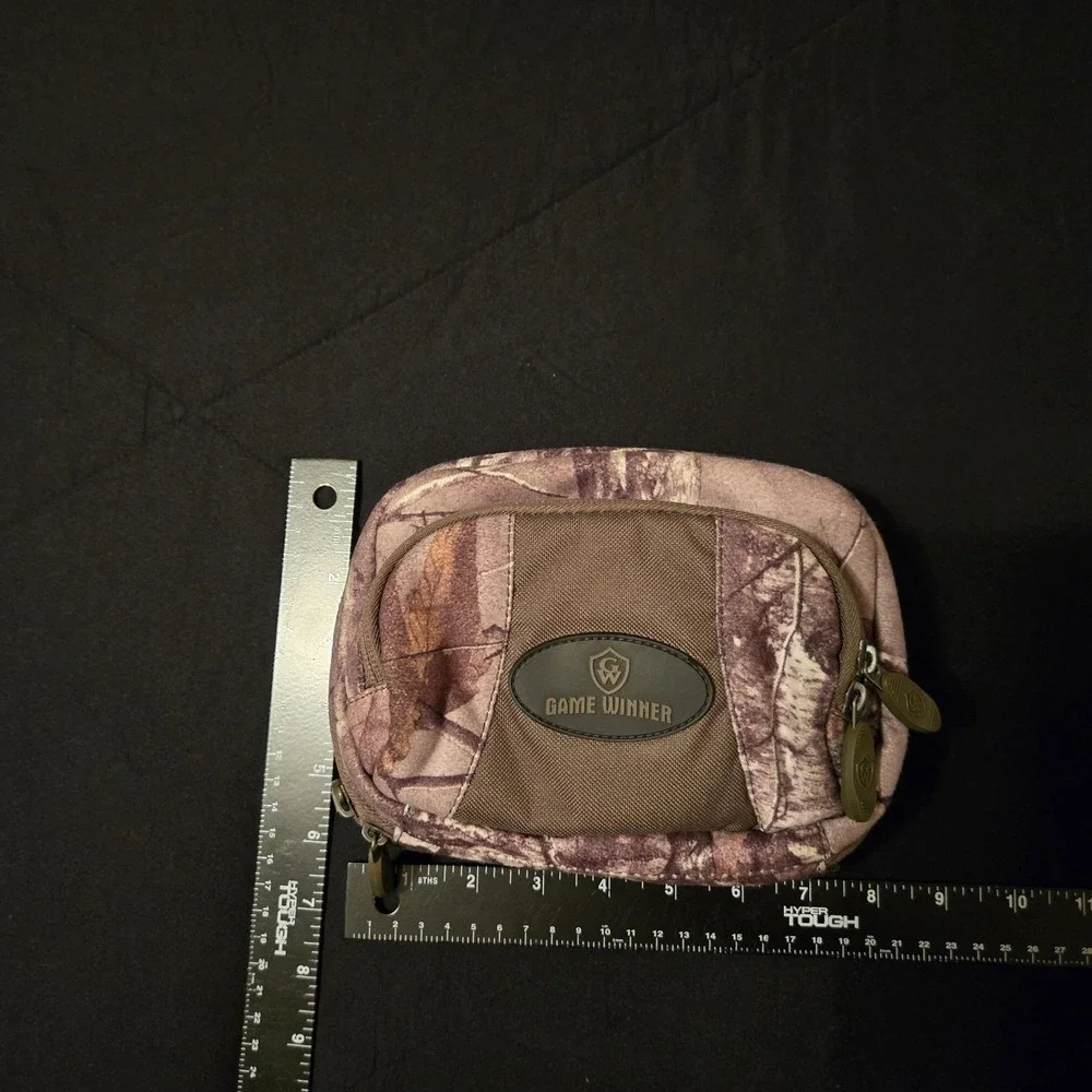 Game Winner Hunting Utility Pouch Organizer Bag Brown Camo Nylon Ammo‎
